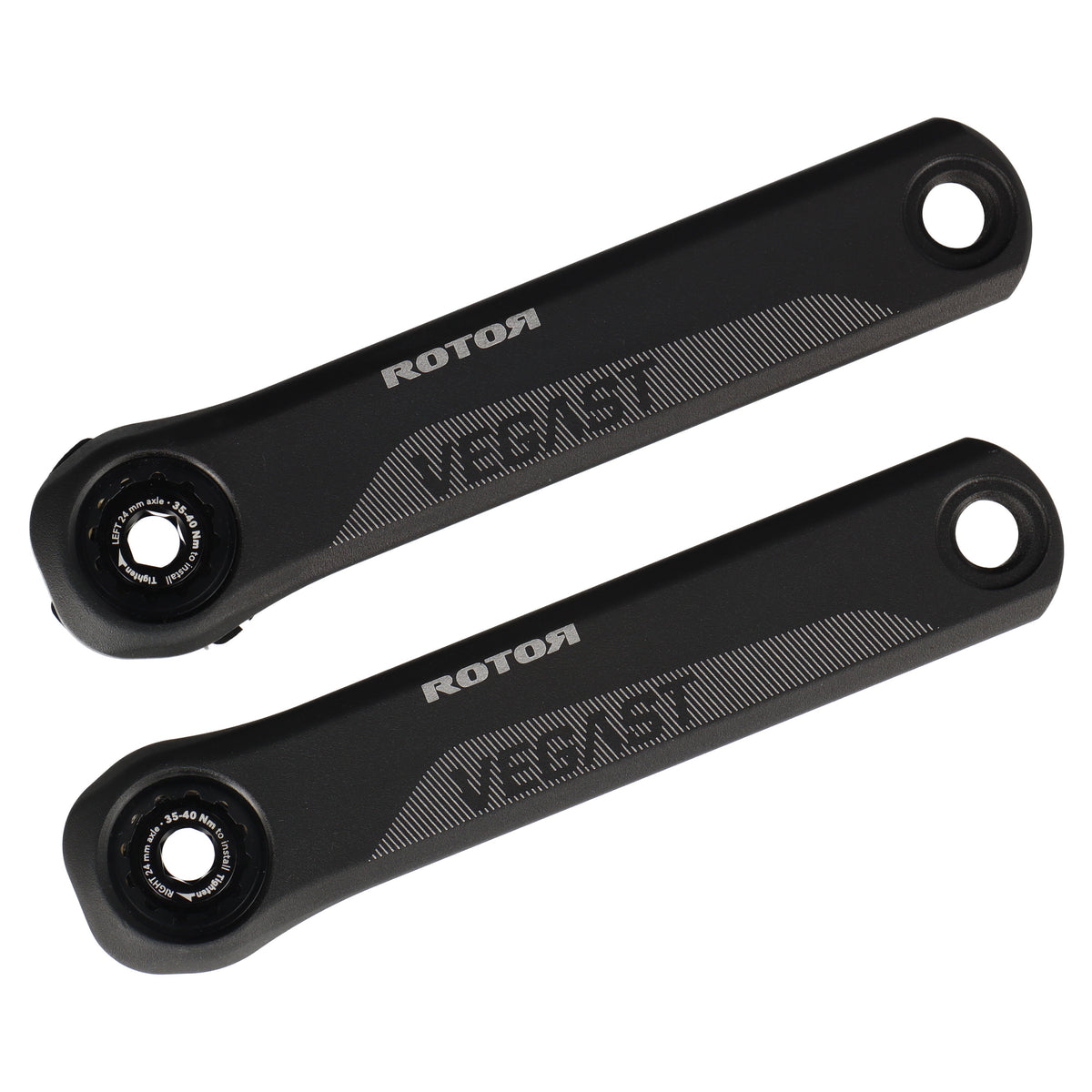 ROTOR VEGAST 24 Kurbelarme | 165 mm | 24-mm-Achssystem | Direct Mount | Road - RAAAD.com