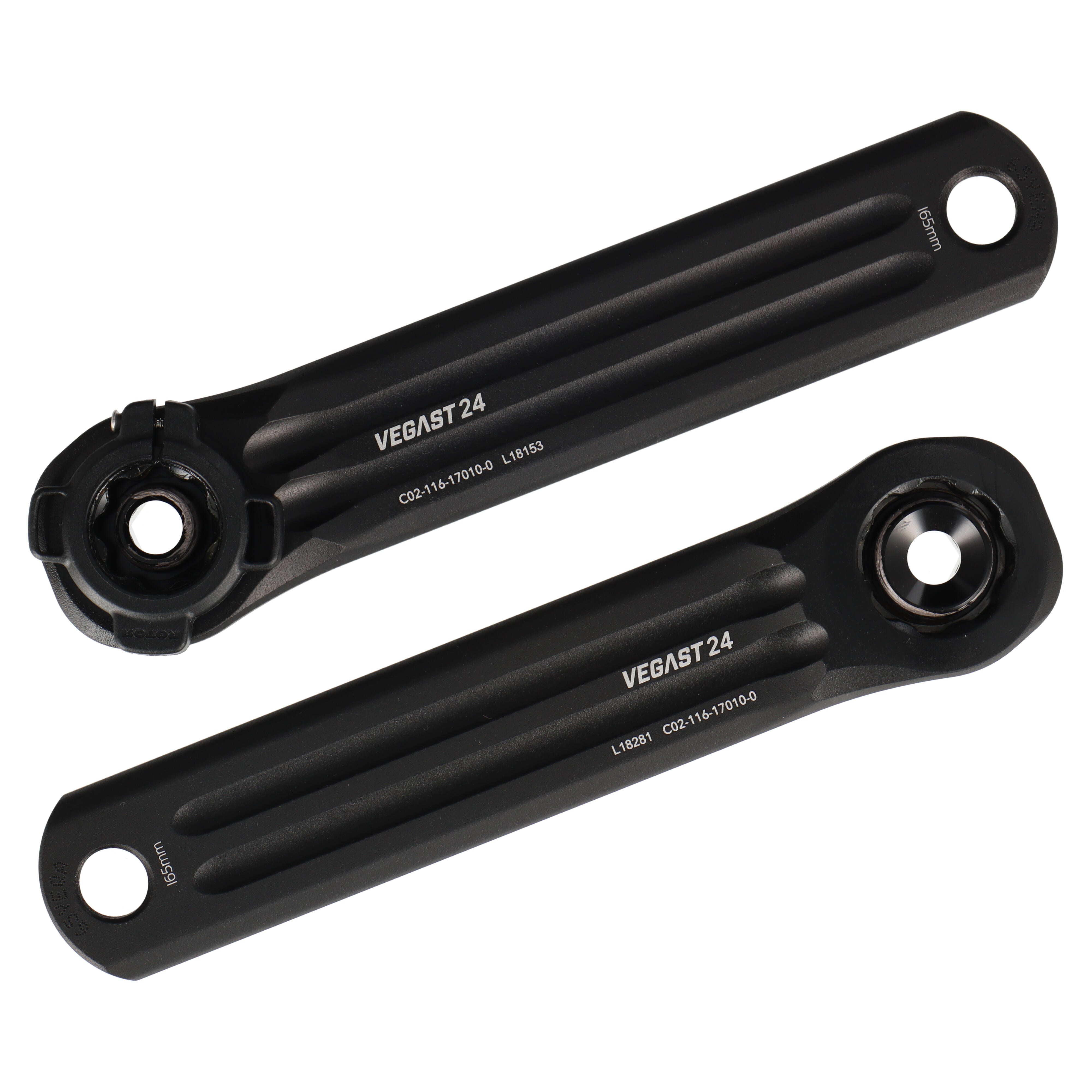 ROTOR VEGAST 24 Kurbelarme | 165 mm | 24-mm-Achssystem | Direct Mount | Road - RAAAD.com