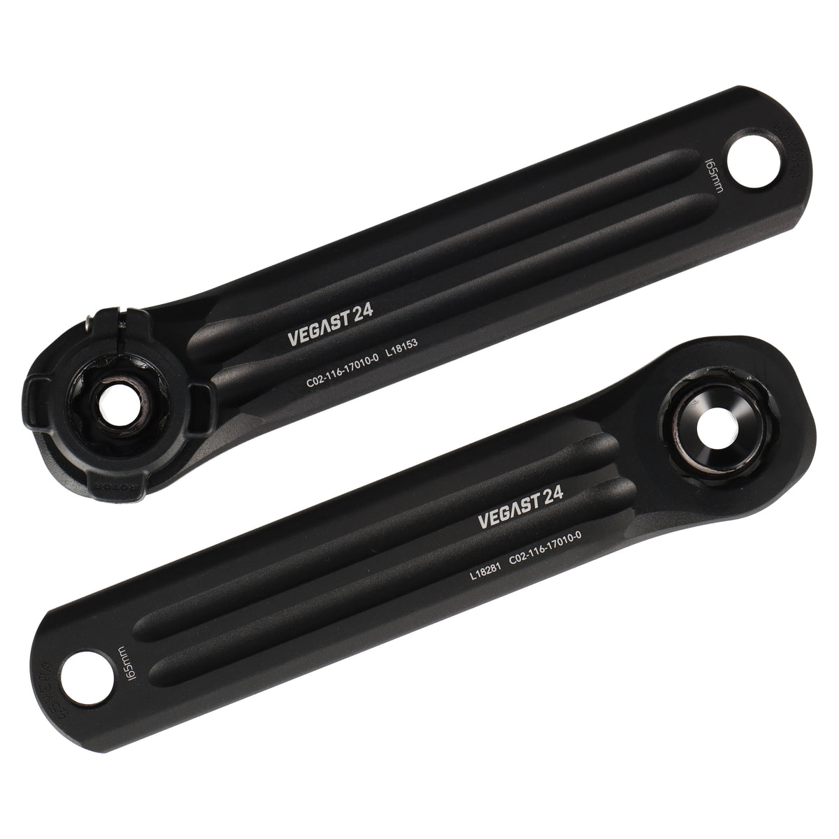 ROTOR VEGAST 24 Kurbelarme | 165 mm | 24-mm-Achssystem | Direct Mount | Road - RAAAD.com