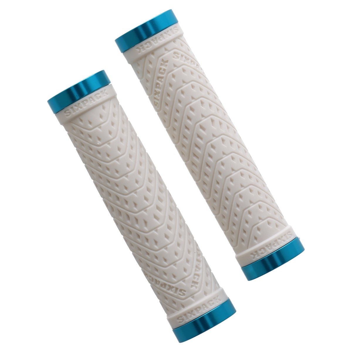 Sixpack K-Trix Lock-On Griffe | MTB | Weiß / Blau - RAAAD.de