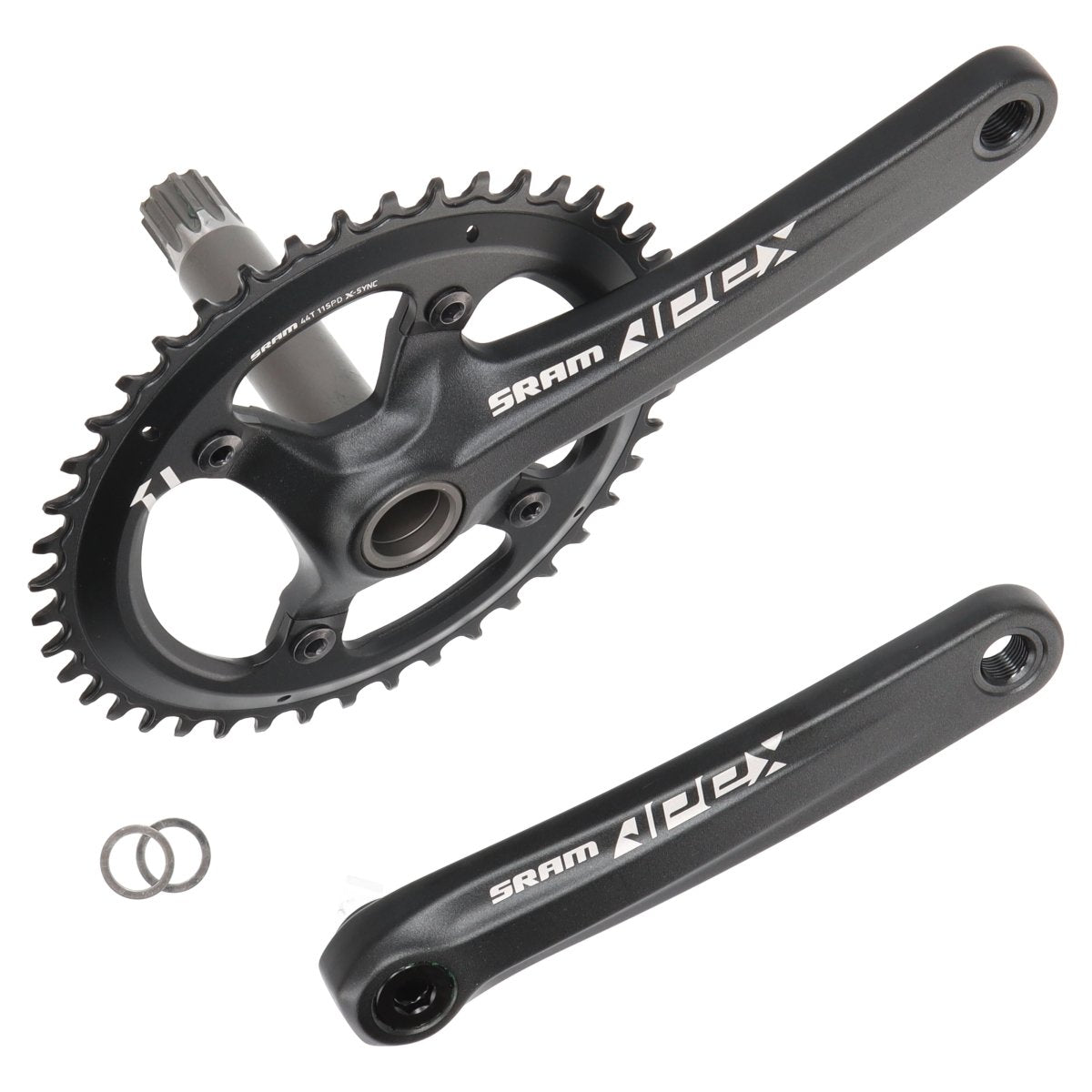 SRAM Apex 1 Kurbelgarnitur | 175 mm | 44 Zähne | GXP | 1x11-fach | Rennrad, Gravel - RAAAD.de