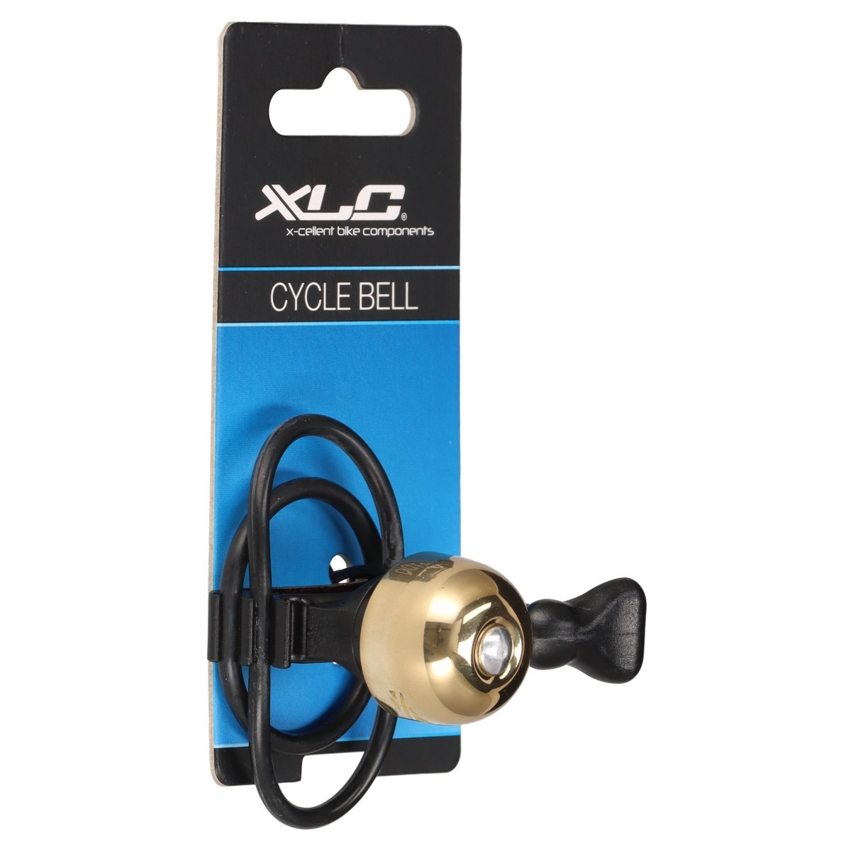 XLC Mini Fahrradklingel DD - M10 Messing | ultraleicht gold - RAAAD.de